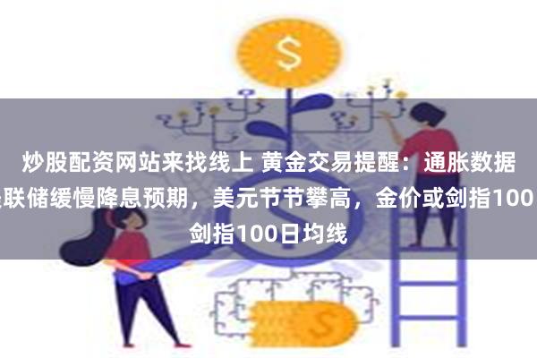 炒股配资网站来找线上 黄金交易提醒：通胀数据提升美联储缓慢降息预期，美元节节攀高，金价或剑指100日均线