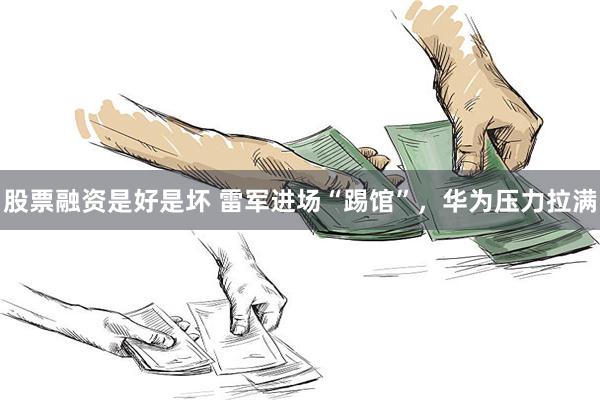 股票融资是好是坏 雷军进场“踢馆”，华为压力拉满