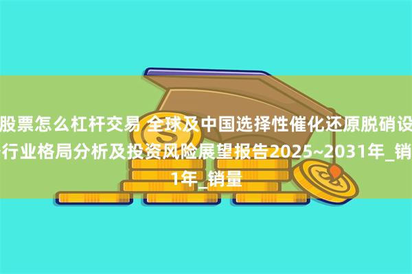 股票怎么杠杆交易 全球及中国选择性催化还原脱硝设备行业格局分析及投资风险展望报告2025~2031年_销量